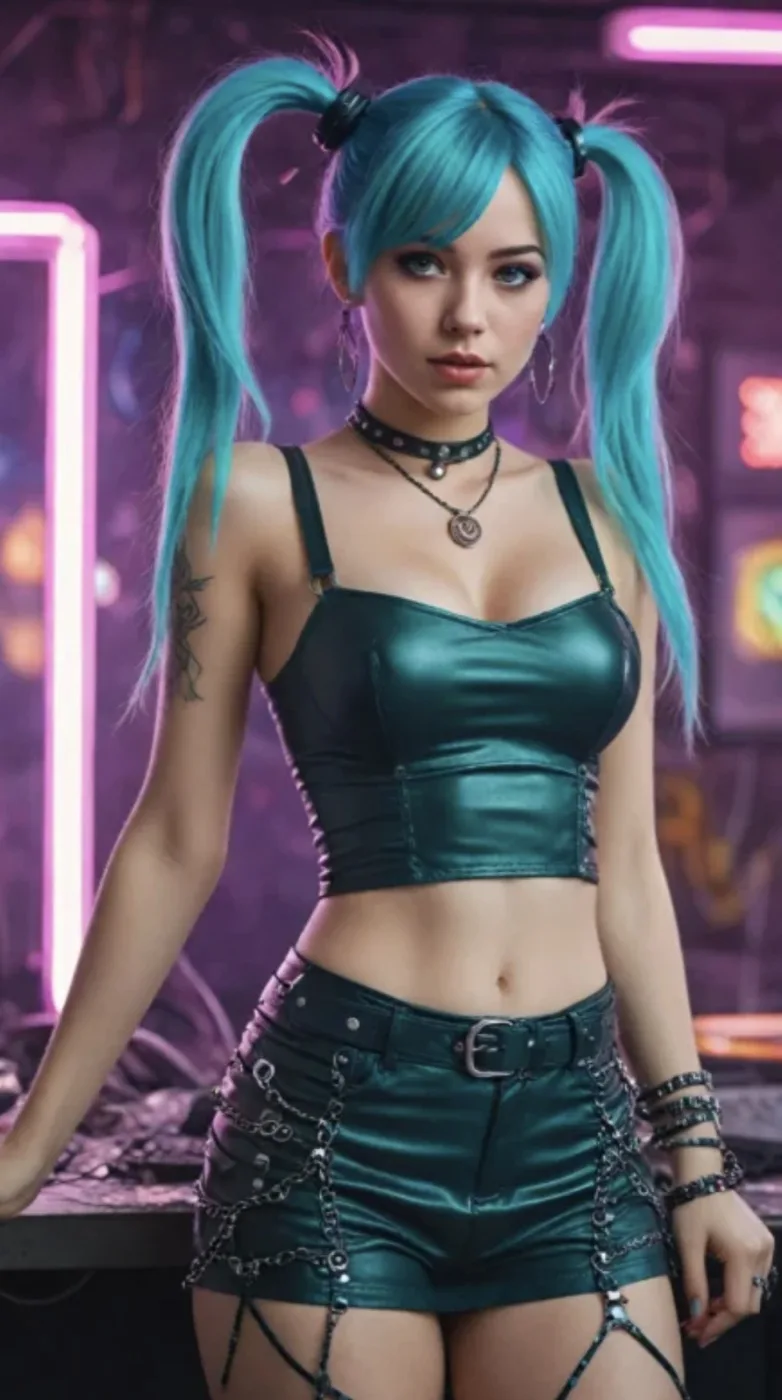 Nova, a fictional adult cyberpunk companion